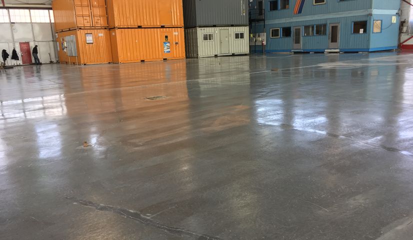 Concrete repair with
            epoxy flooring